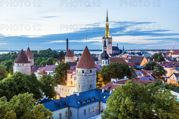 View from Toompea Hill on the Lower Town