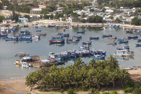 Fishing boats in the Bay of Vinh Hy