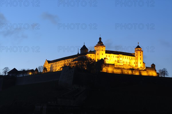 Marienberg Fortress on a hill overlooking the city
