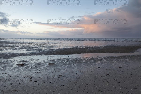 Evening atmosphere in the Lower Saxon Wadden Sea National Park