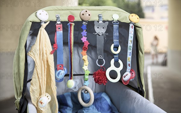 Pram with toys