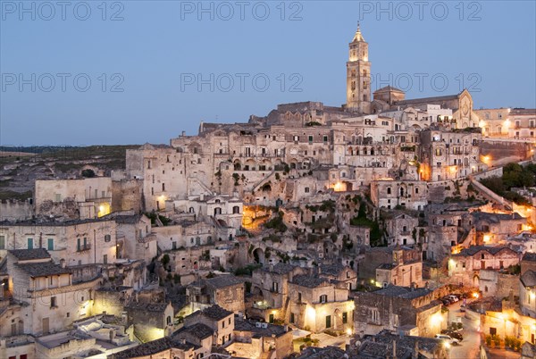 Town with cave dwellings