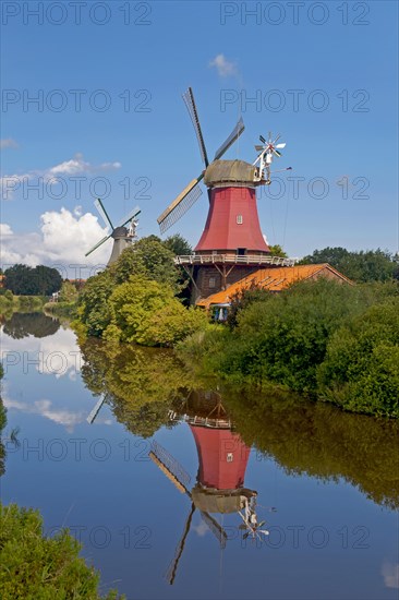 Greetsiel twin windmills
