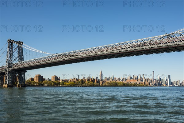 Skyline with Empire State Building and Williamsburg Bridge