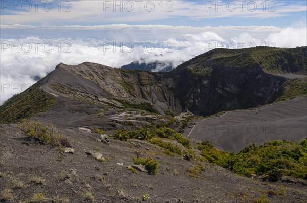 Main crater of the Irazu volcano