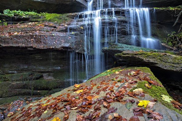 Waterfall in autumn