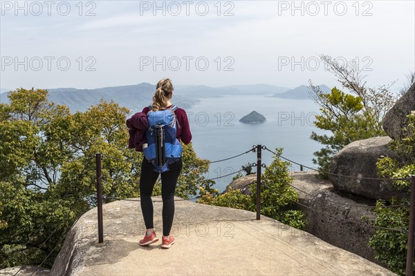 Tourist at Mount Misen
