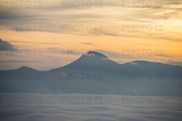 Sunrise above the clouds
