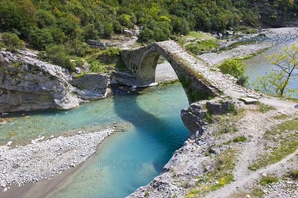 Roman bridge of Benja across river Shkumbin