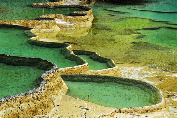 Lime terraces with lakes