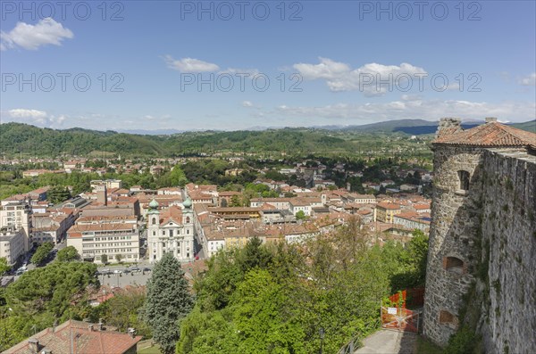 View from the castle to the town