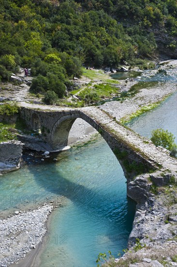 Roman bridge of Benja across river Shkumbin