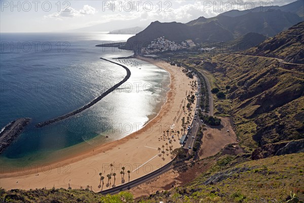 Sand beach Playa de Las Teresitas