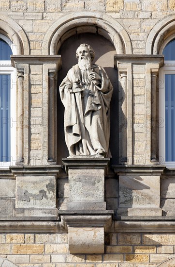 Saint statue at the seminary