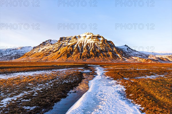 Mountain landscape at Myrdalsjokull