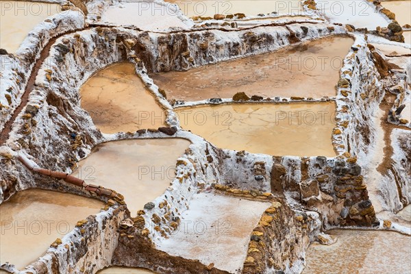Salt pans in the Sacred Valley of the Incas on the Urubamba