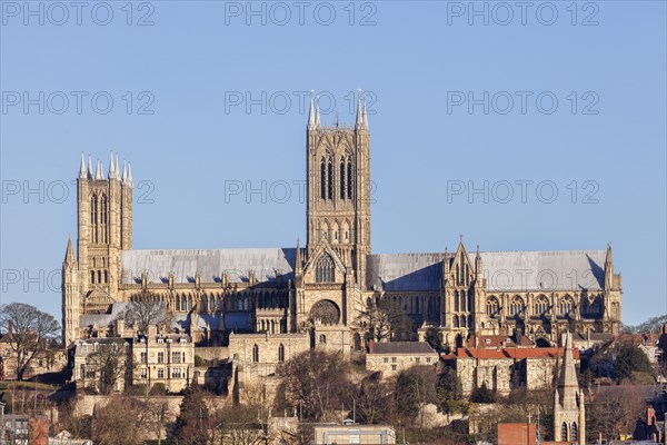 Lincoln Cathedral in winter