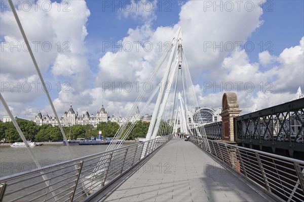 Jubilee Bridge over the River Thames