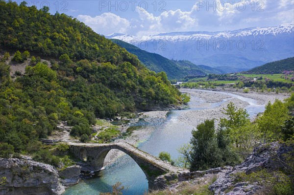 Roman bridge of Benja across river Shkumbin
