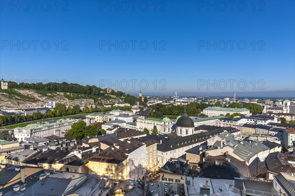 View from the Kapuzinerberg on the Neustadt with Church of the Holy Trinity
