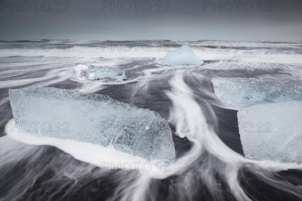 Ice on the beach