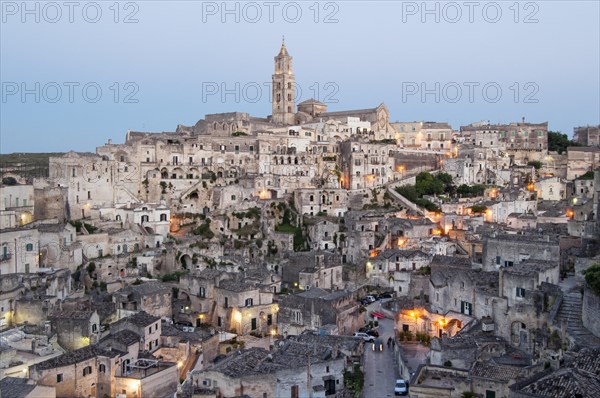 Town with cave dwellings