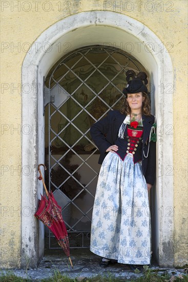 Young woman in traditional costume