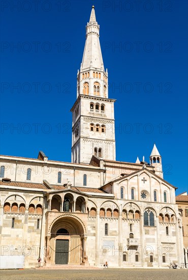 Cathedral of Modena with tower Torre Ghirlandina