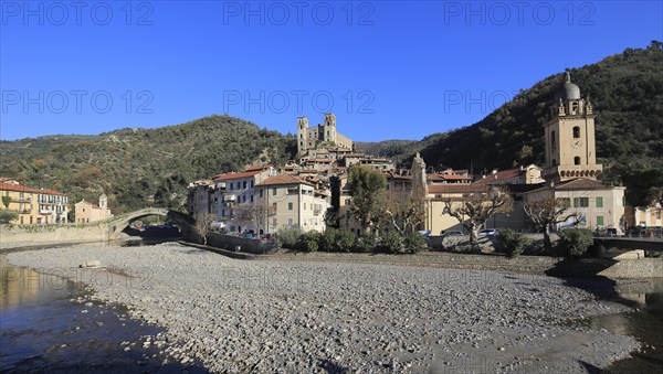 Medieval village of Dolceaqua on the Nervia river