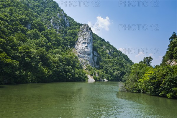 Rock sculpture of Decebalus