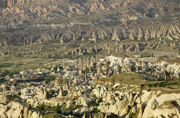 Cityscape between tufa formations