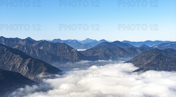 View from the hiking trail to the summit of the Breitenstein
