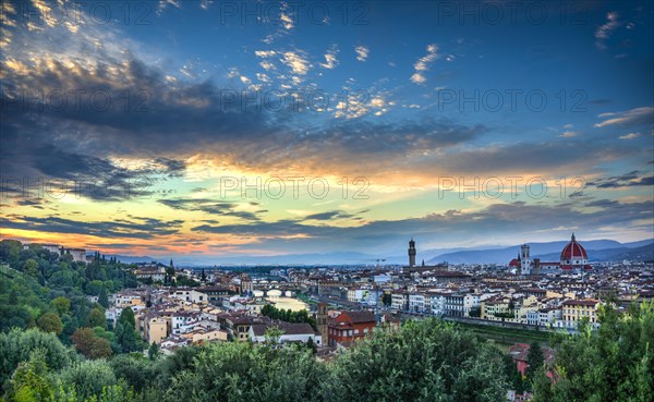 Panoramic view of the city with Florence Cathedral