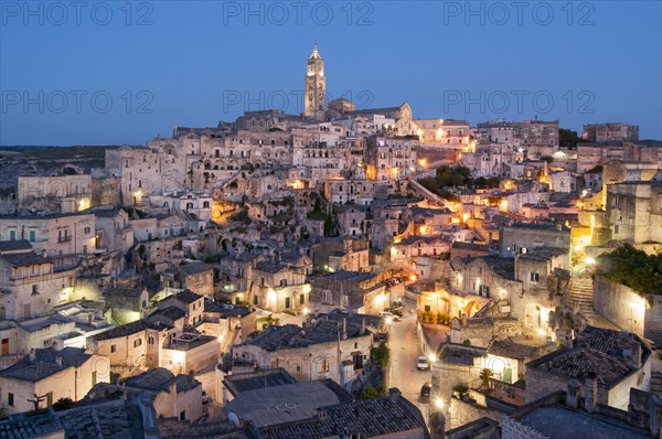 Town with cave dwellings