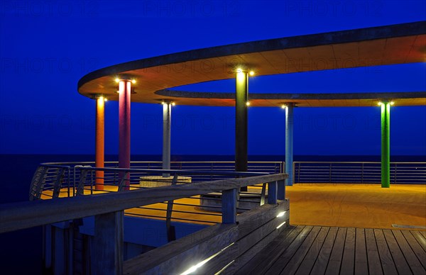 Detail view of the pier