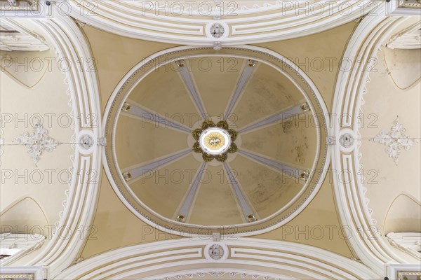 Crossing or intersection of the dome with the representation of the Holy Spirit in the lantern