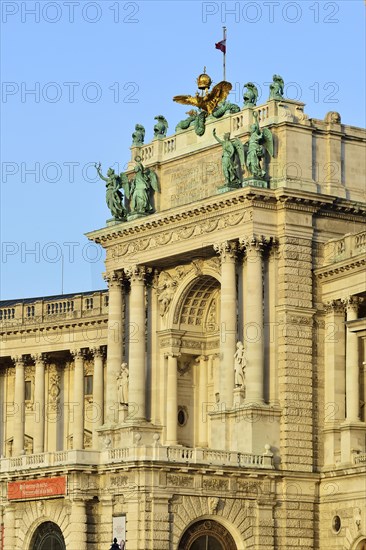 Hofburg Palace at Heldenplatz square