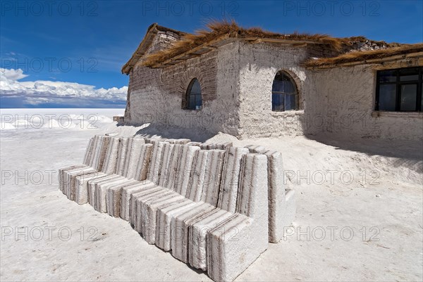 Playa Blanca Salt Hotel made from salt blocks