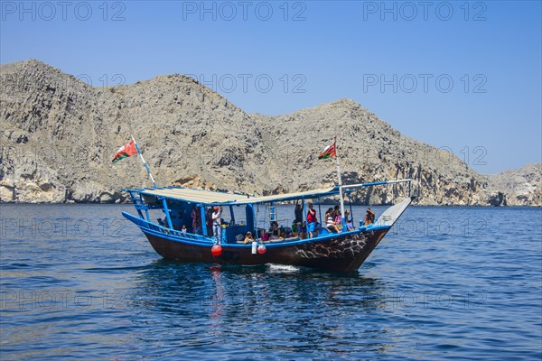 Tourist boat in form of a dhow