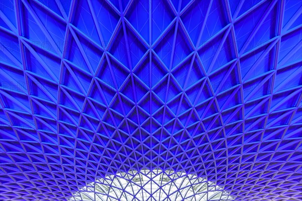 Modern roof construction by John Mc Aslan at King's Cross Station