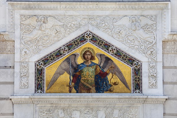 Mosaic on the facade