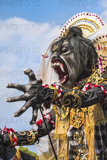 Elaborate costume at the Jember Fashion Festival