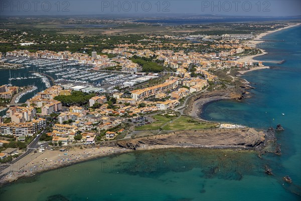 Coast and beach of Cap d'Agde