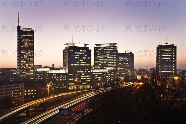 Skyline with the A40 motorway