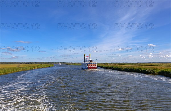 Paddle steamer River Star on the Prerower Strom