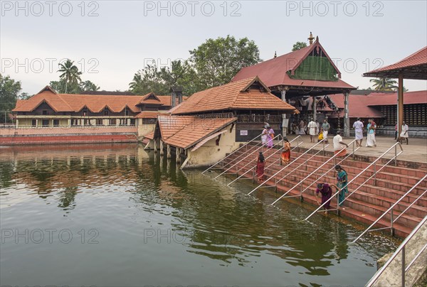 Temple pond in the temple area