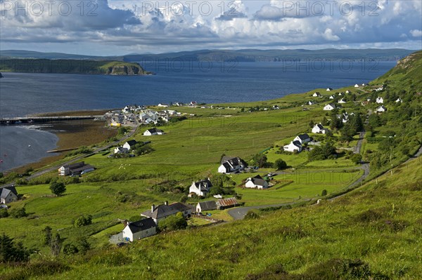 Village of Uig at Uig Bay