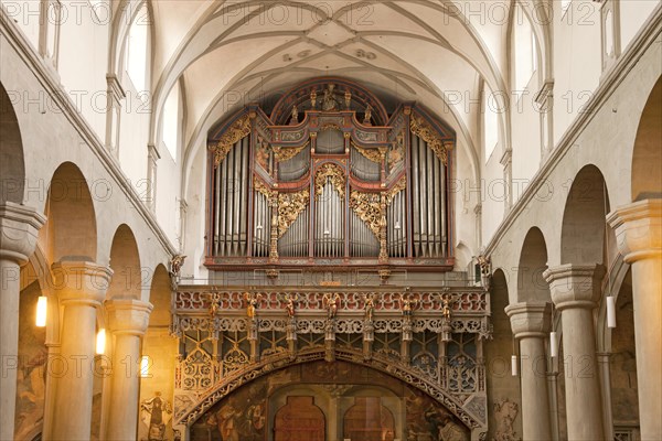 Church organ in the Constance Cathedral