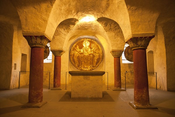 Maiestas Domini copper plate in the crypt of the Constance Cathedral