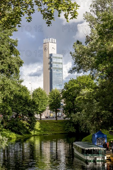Pilsetas Canal with tower